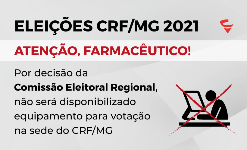 Comissão Eleitoral Regional decide não manter equipamento para votação no CRF/MG